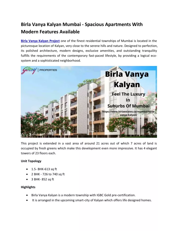 birla vanya kalyan mumbai spacious apartments