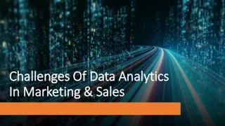 challenges of data analytics in marketing sales