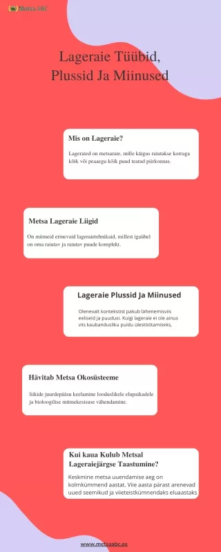 lageraie t bid plussid ja miinused