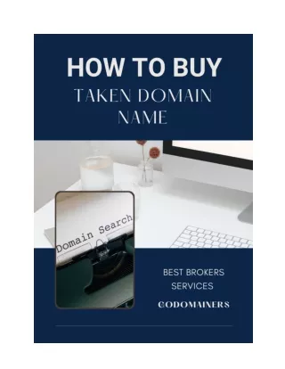 How To Buy Taken Domain Name For Online Business