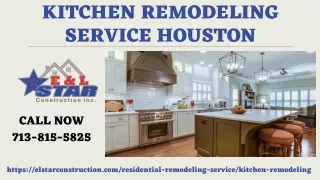Kitchen Remodeling Service Houston | E & L Star Construction