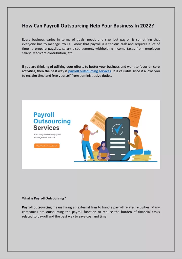 how can payroll outsourcing help your business
