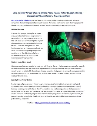 hire a hacker for cell phone mobile phone hacker