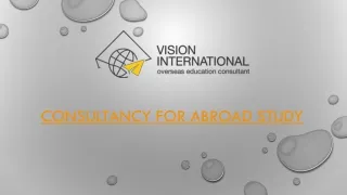 Consultancy for Abroad Study