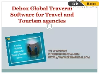 Debox Global Travcrm Software for Travel and Tourism agencies