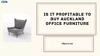 Is It Profitable to Buy Auckland Office Furniture | IDIYA