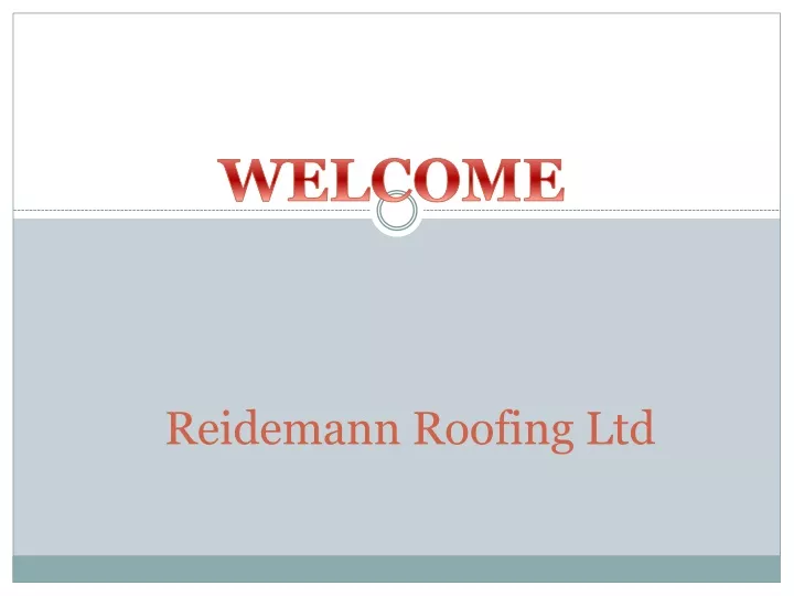 reidemann roofing ltd