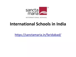 International Schools in India