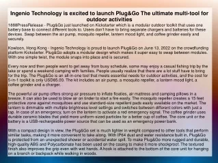 ingenio technology is excited to launch plug