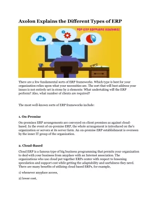 axolon explains the different types of erp