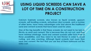 Using Liquid Screeds Can Save A Lot Of Time On A Construction Project (1)