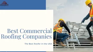 Best Commercial Roofing Companies