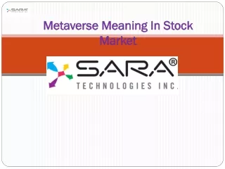 metaverse meaning i n stock market
