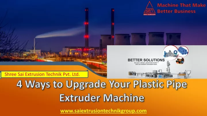 4 ways to upgrade your plastic pipe extruder machine