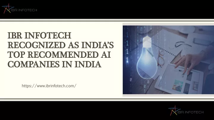 ibr infotech recognized as india s top recommended ai companies in india