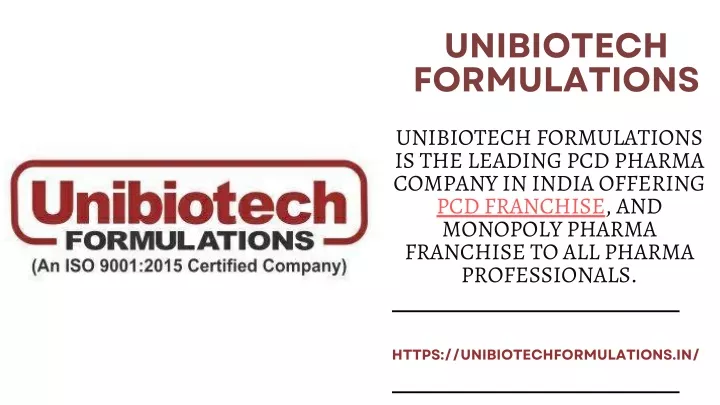 unibiotech formulations