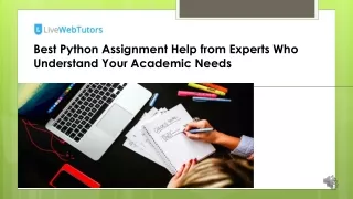 best python assignment help from experts