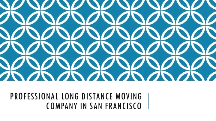 professional long distance moving company