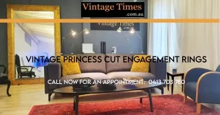 Vintage Princess Cut Engagement Rings- Vintage Times