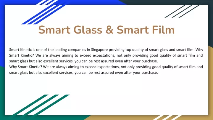 smart glass smart film