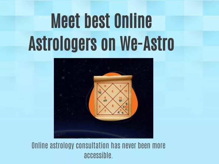 meet best online astrologers on we astro