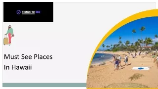 Must See Places In Hawaii