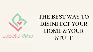 The Best Way To Disinfect Your Home & Your Stuff