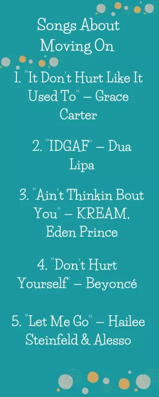 songs about moving on