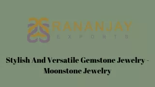 Stylish And Versatile Gemstone Jewelry - Moonstone Jewelry