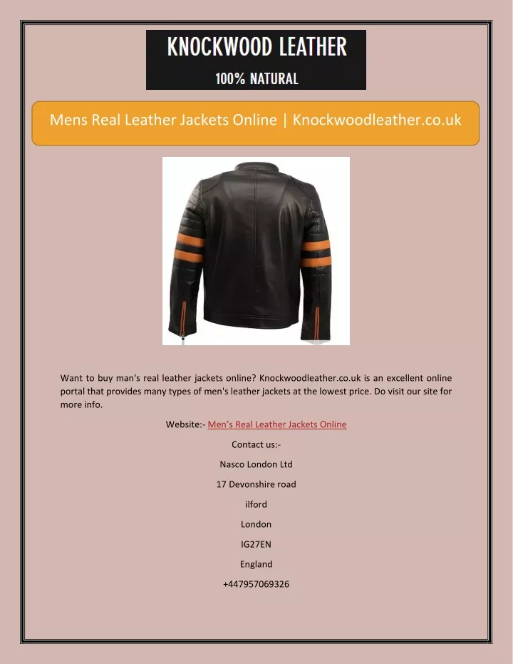 mens real leather jackets online knockwoodleather