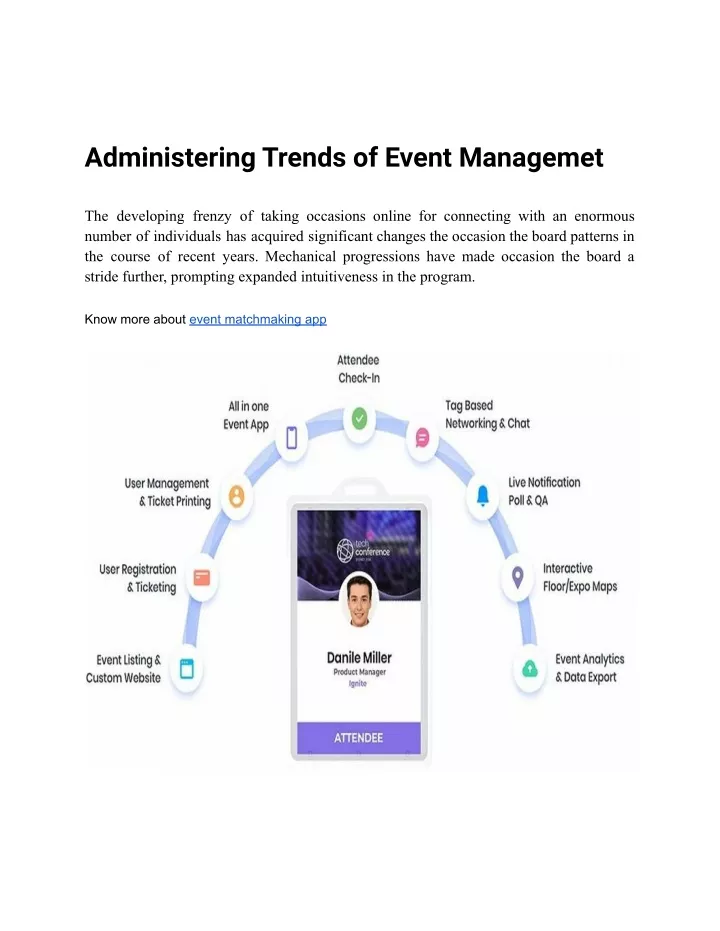 administering trends of event managemet