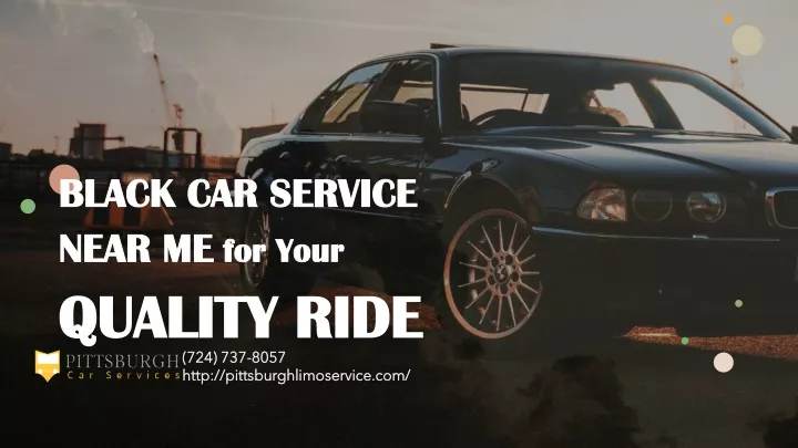 black car service near me for your quality ride