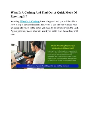What Is A Cashtag And Find Out A Quick Mode Of Resetting It?