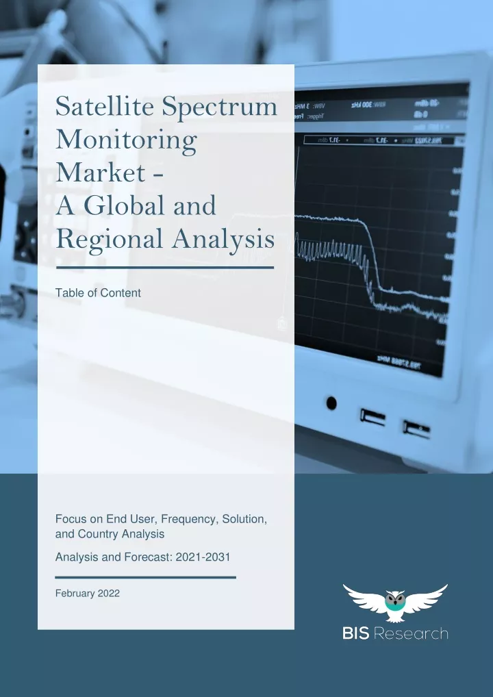 satellite spectrum monitoring market a global