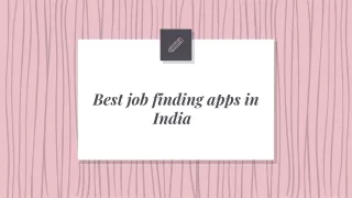 Best job finding apps in India 1