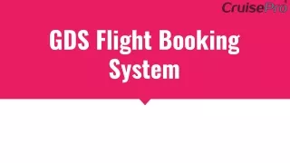 GDS Flight Booking System