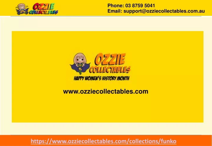 www ozziecollectables com