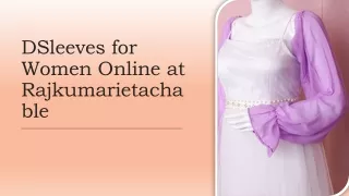 Detachable Sleeves for Women Online at Rajkumari