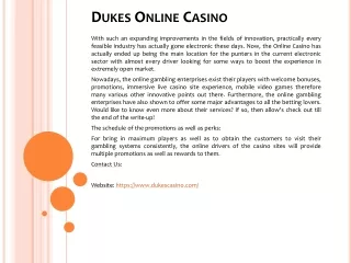 Dukes Online Casino