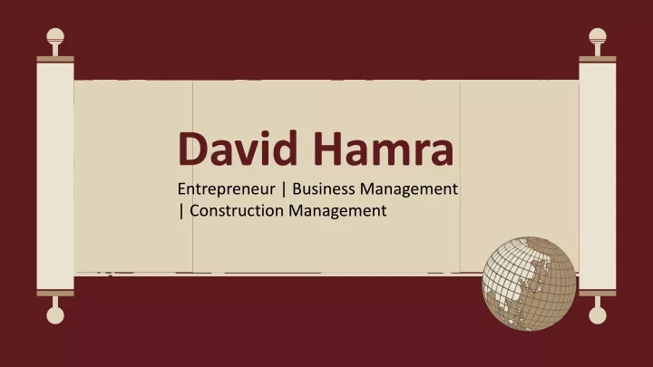 david hamra entrepreneur business management