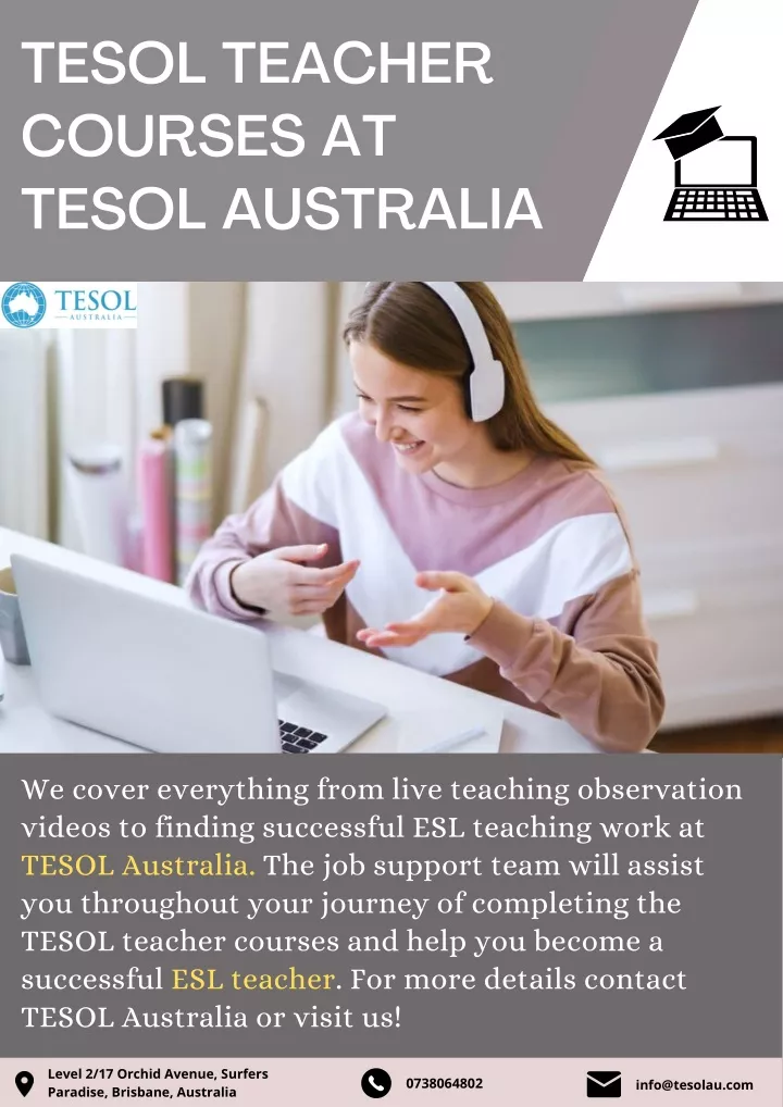 tesol teacher courses at tesol australia
