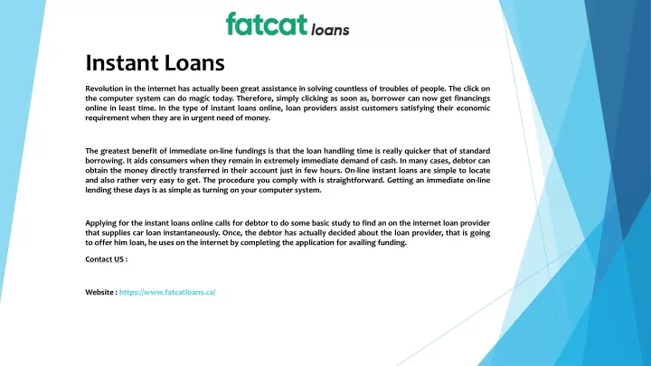 instant loans