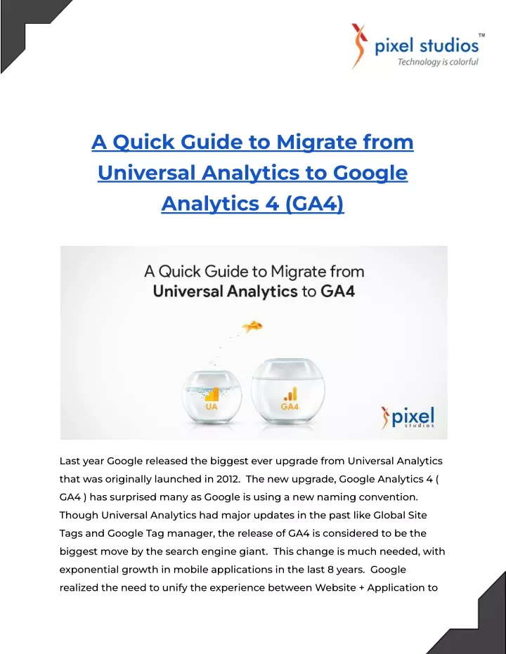 a quick guide to migrate from universal analytics