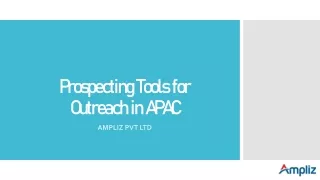 APAC Outreach Prospecting Tools