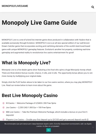 Monopoly Live Game Review – Play _ Rules, Payouts, Best Casinos