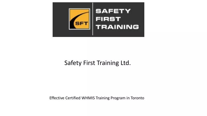 safety first training ltd