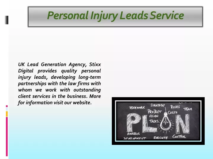 personal injury leads service