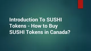 introduction to sushi tokens how to buy sushi tokens in canada