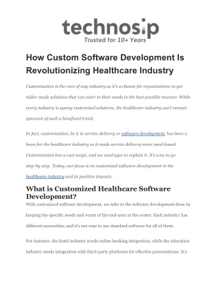 how custom software development