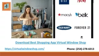 Get Online Shopping App For Vendors - Virtual Window Shop